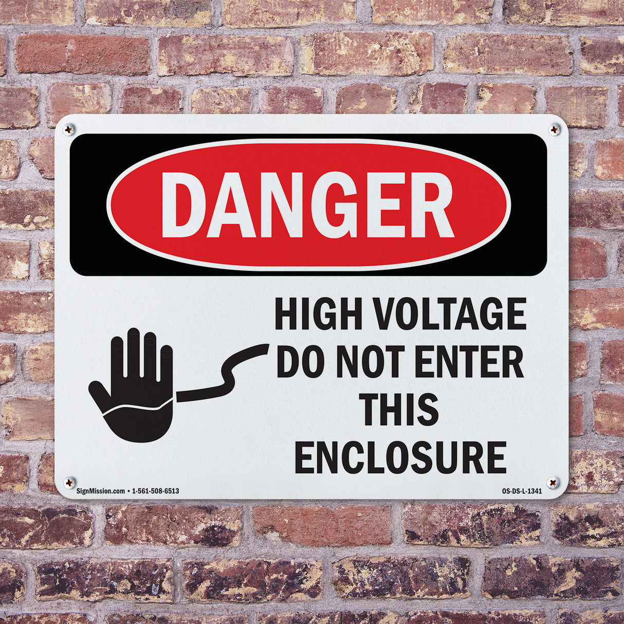 High Voltage Do Not Enter This Enclosure