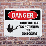 High Voltage Do Not Enter This Enclosure