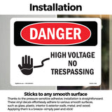 High Voltage No Trespassing