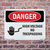 High Voltage No Trespassing