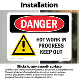 Hot Work In Progress Keep Out