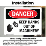 Keep Hands Out Of Machinery Spanish