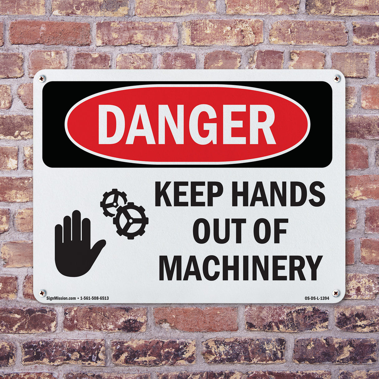Keep Hands Out Of Machinery Spanish