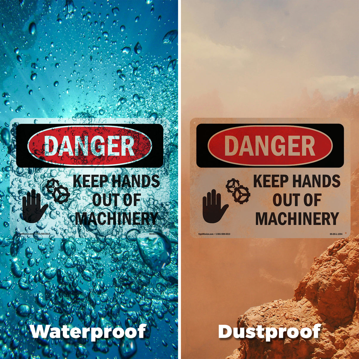 Keep Hands Out Of Machinery Spanish