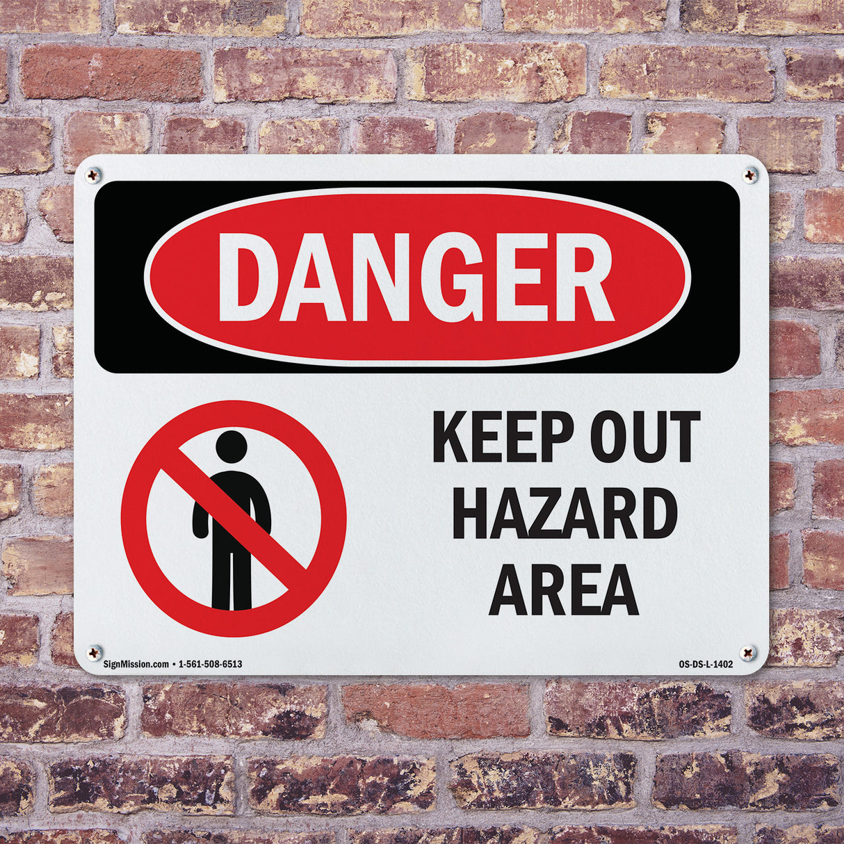 Keep Out Hazard Area