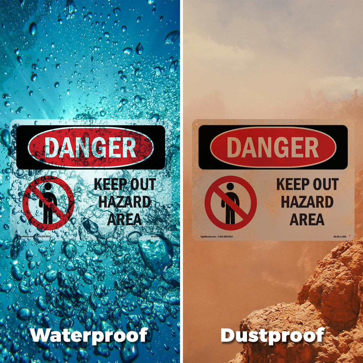 Keep Out Hazard Area