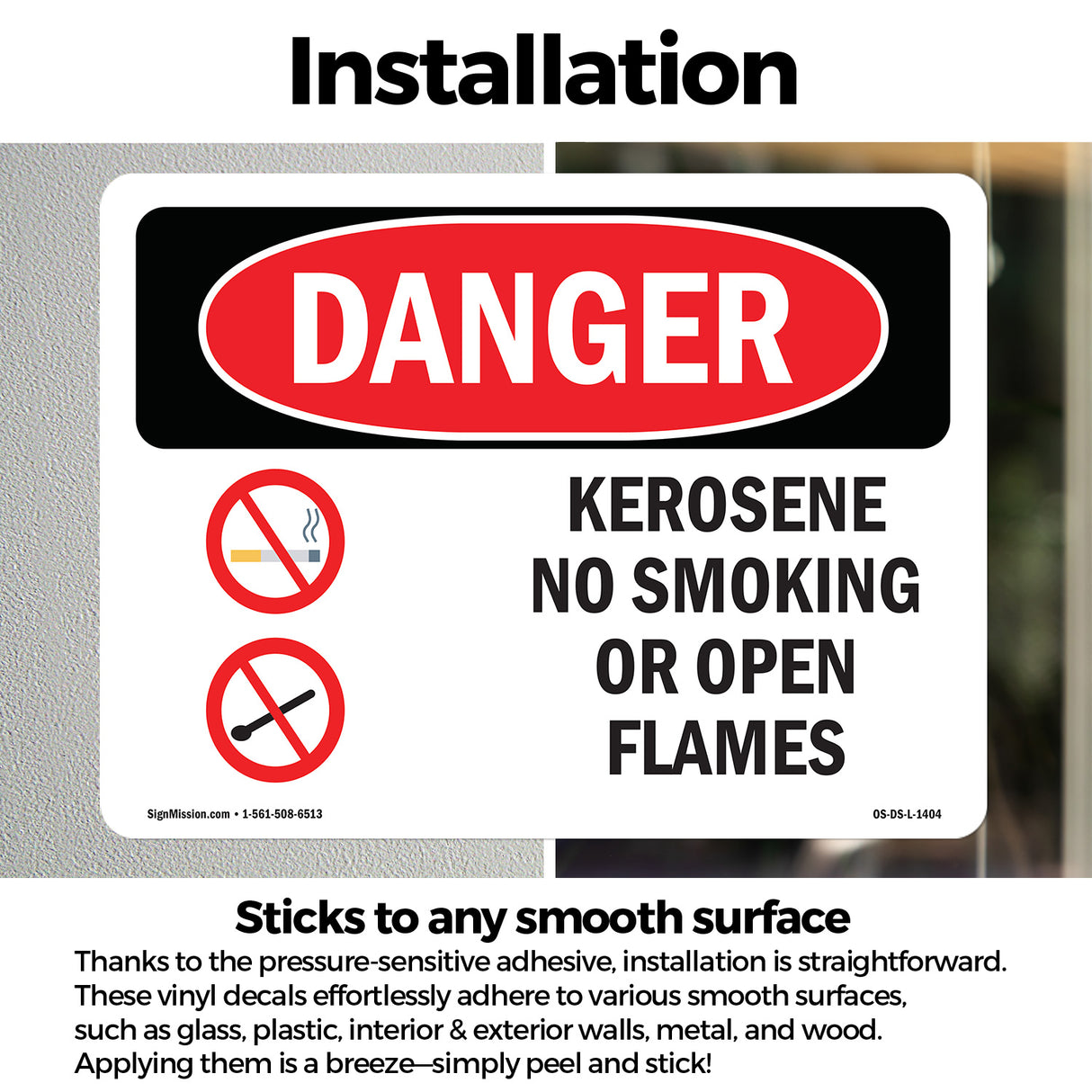 Kerosene No Smoking Or Open Flames