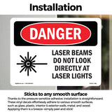 Laser Beams Look Directly Lights