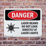 Laser Beams Look Directly Lights