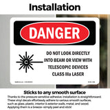 Do Not Look Directly Into Class IIIb Laser