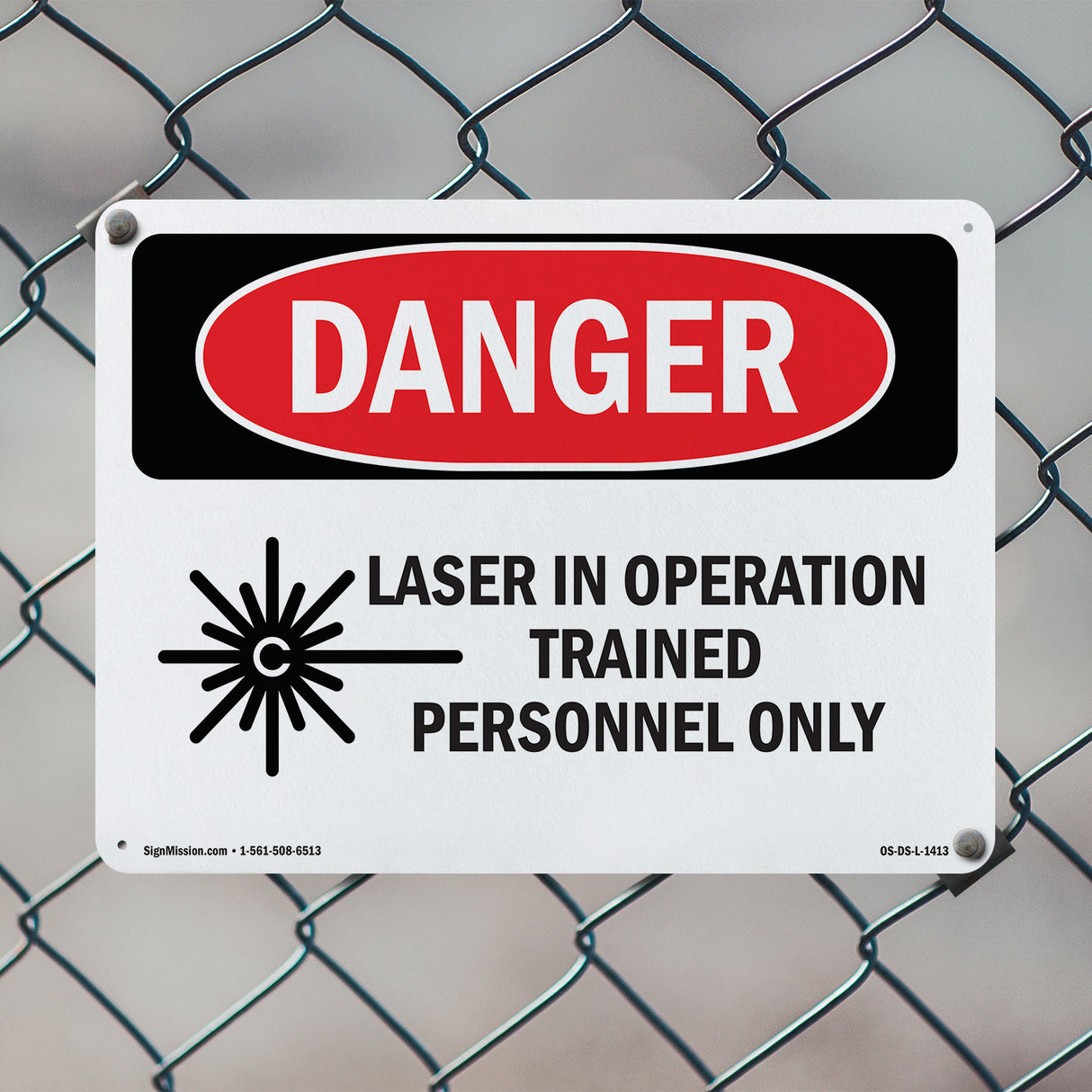 Laser In Operation Trained Personnel Only