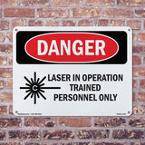 Laser In Operation Trained Personnel Only