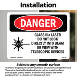 Class IIIa Laser Do Not Look Into Beam