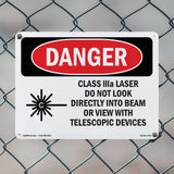Class IIIa Laser Do Not Look Into Beam
