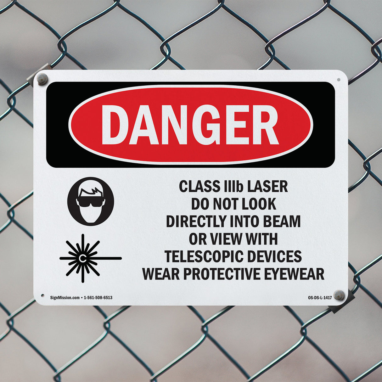 Class IIIb Laser Do Not Look Into Beam
