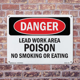 Lead Work Area Poison No Smoking Or Eating