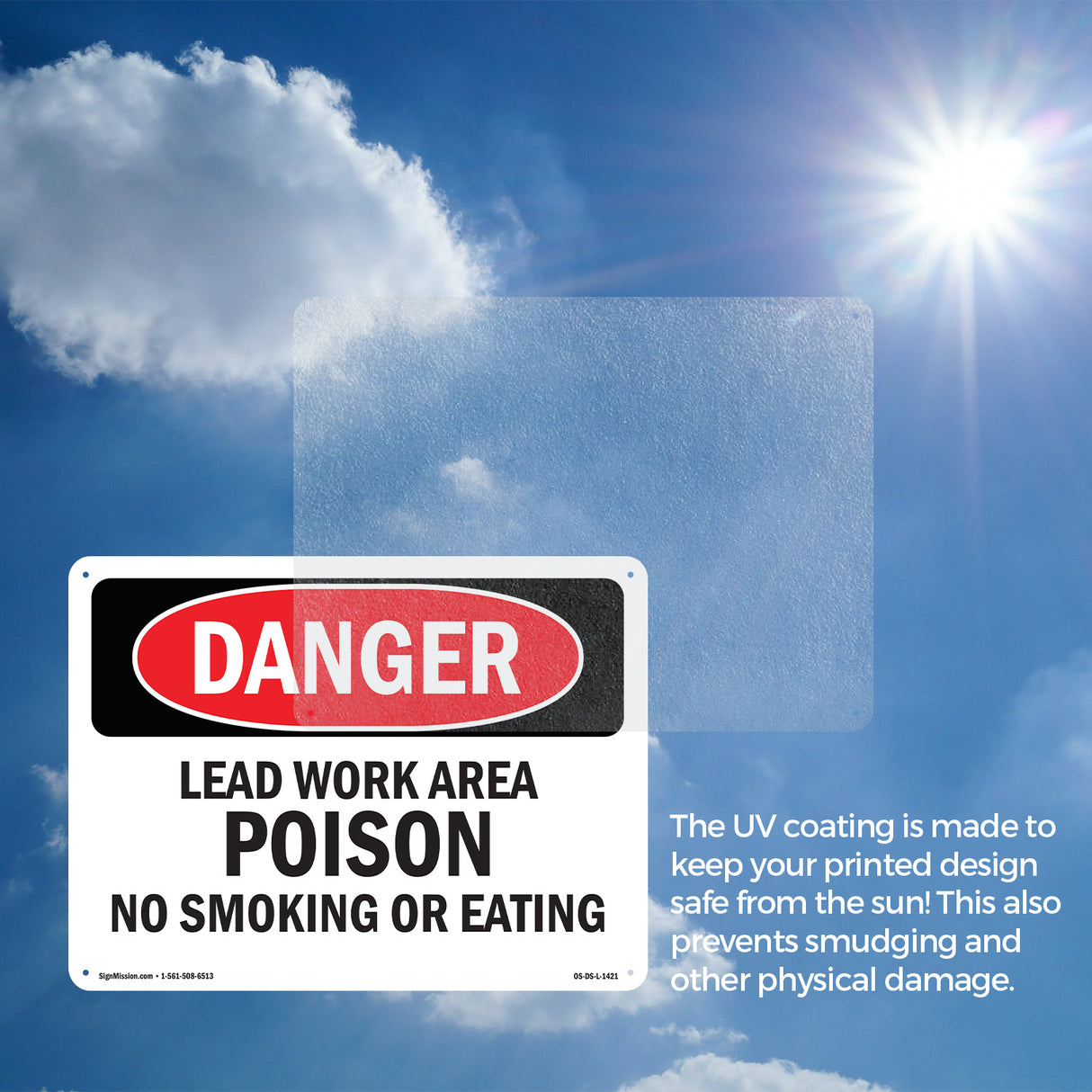 Lead Work Area Poison No Smoking Or Eating