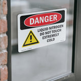 Liquid Nitrogen Do Not Touch Extremely Cold