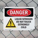 Liquid Nitrogen Do Not Touch Extremely Cold