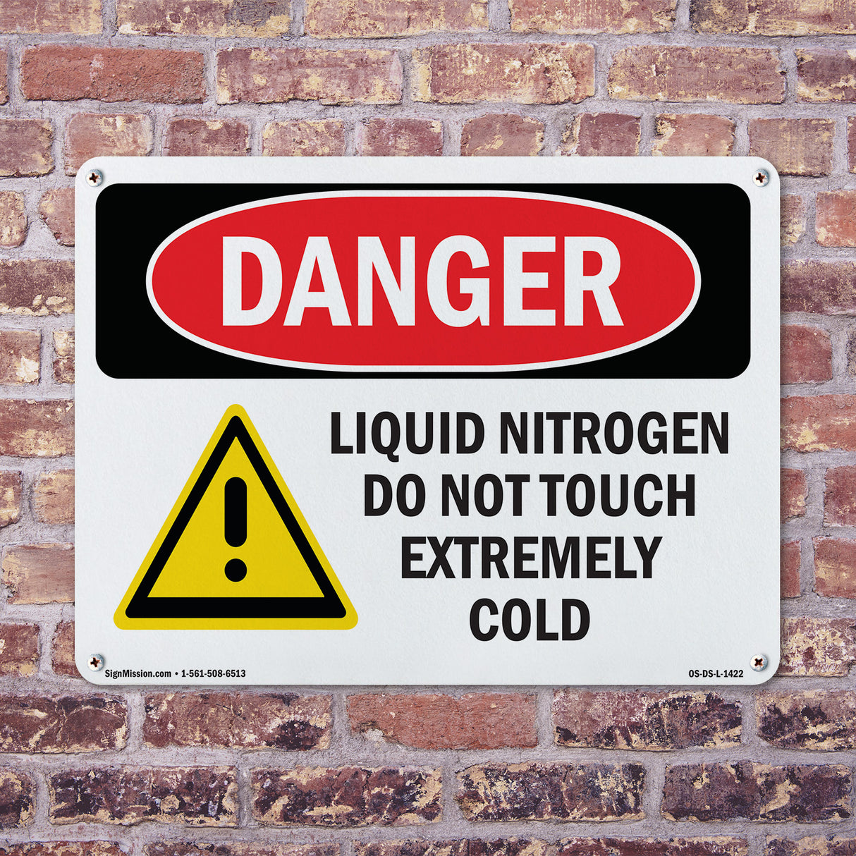 Liquid Nitrogen Do Not Touch Extremely Cold