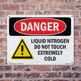 Liquid Nitrogen Do Not Touch Extremely Cold