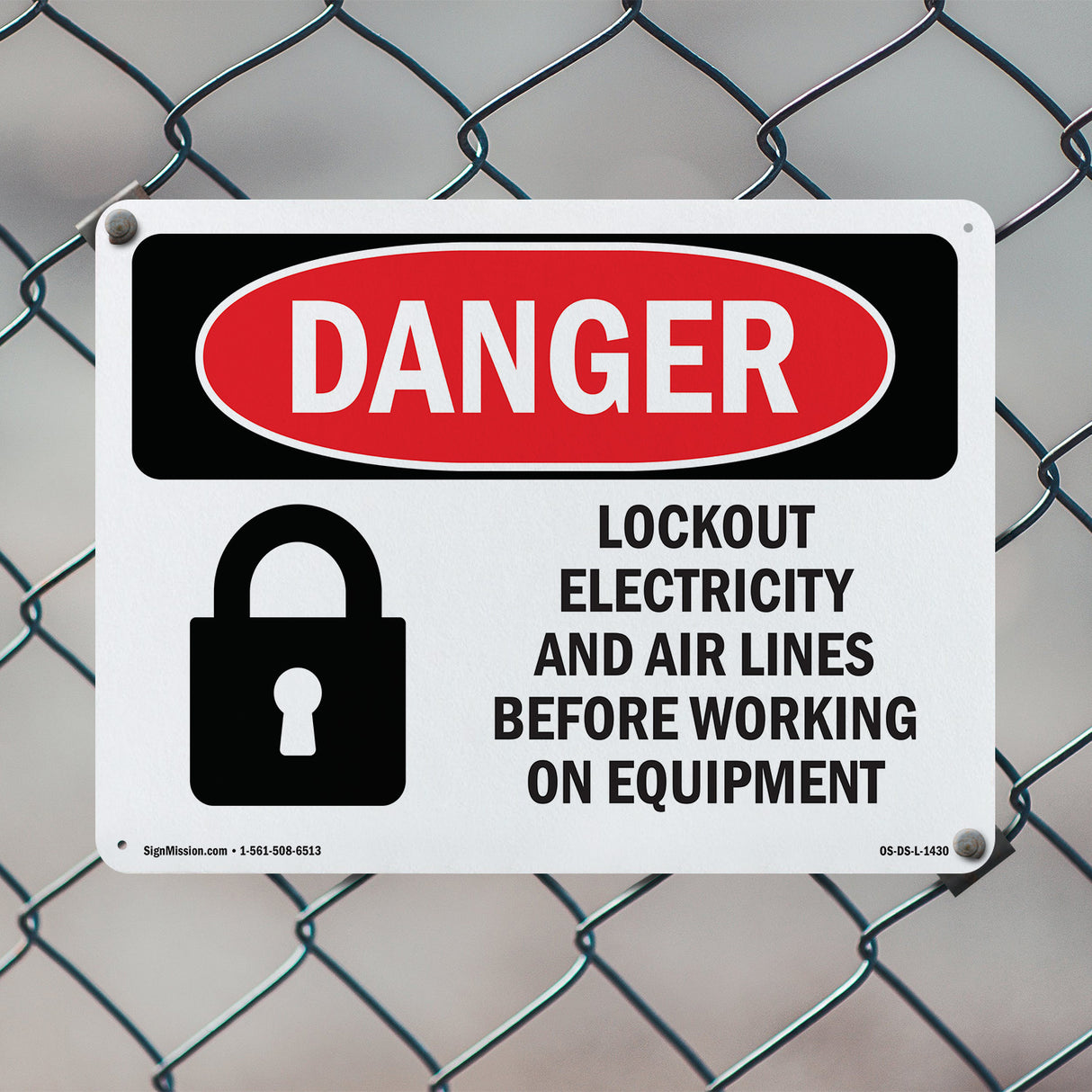 Lockout Electricity Air Lines Before Working