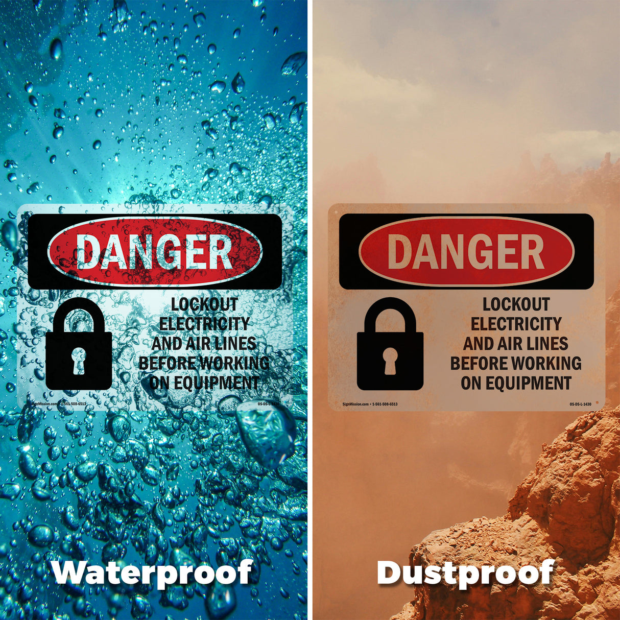 Lockout Electricity Air Lines Before Working