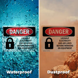 Lockout Electricity Air Lines Before Working