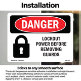 Lockout Power Before Removing Guards