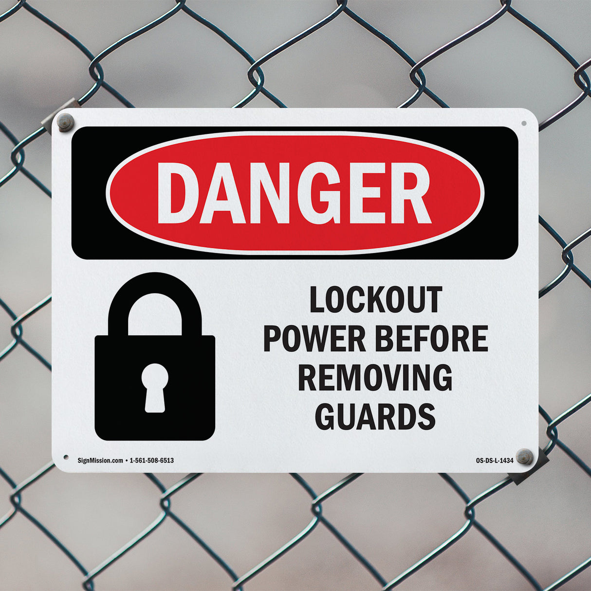 Lockout Power Before Removing Guards