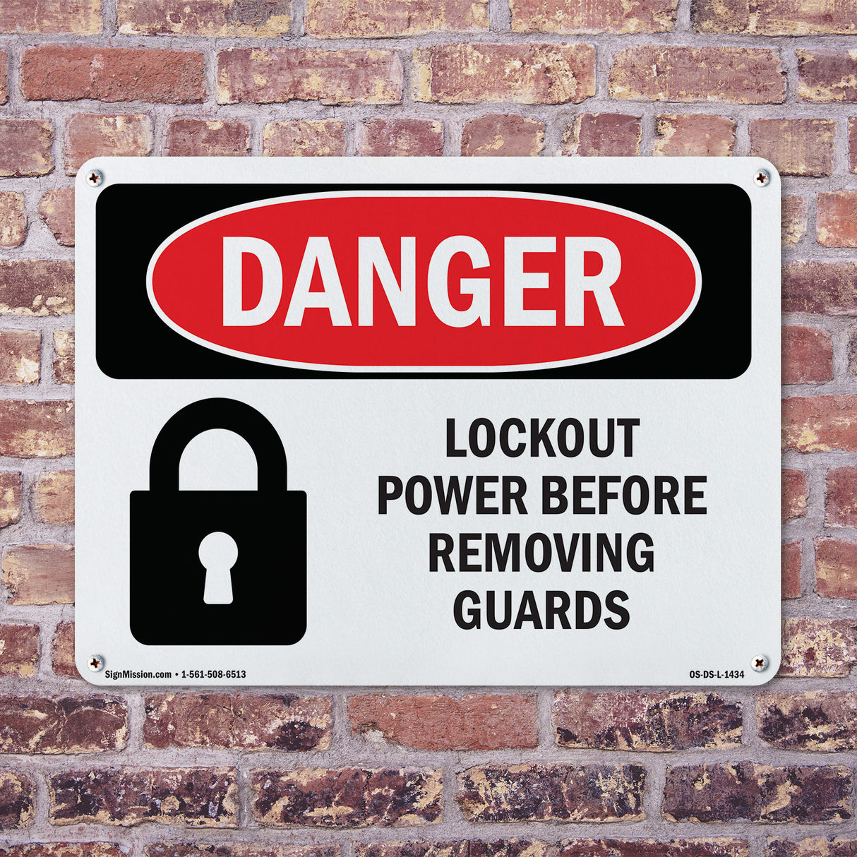 Lockout Power Before Removing Guards