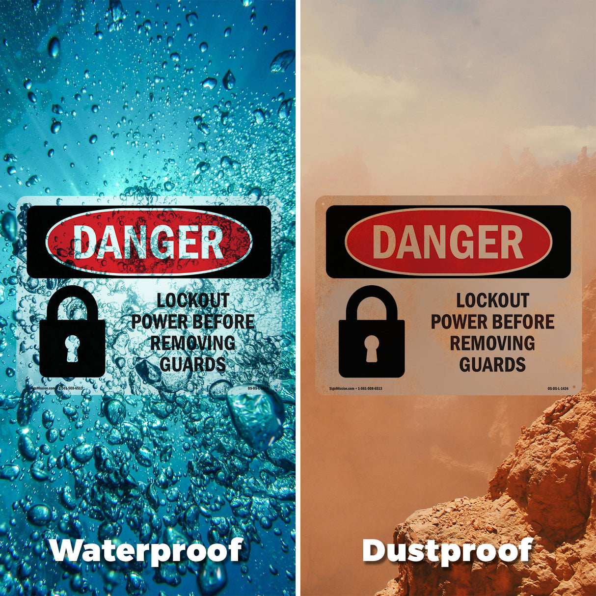 Lockout Power Before Removing Guards