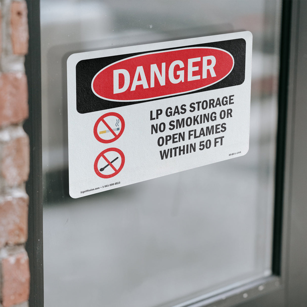 LP Gas Storage No Smoking Open Flames 50 Ft