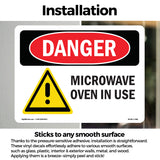 Microwave Oven In Use