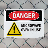Microwave Oven In Use