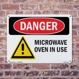 Microwave Oven In Use