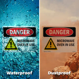 Microwave Oven In Use