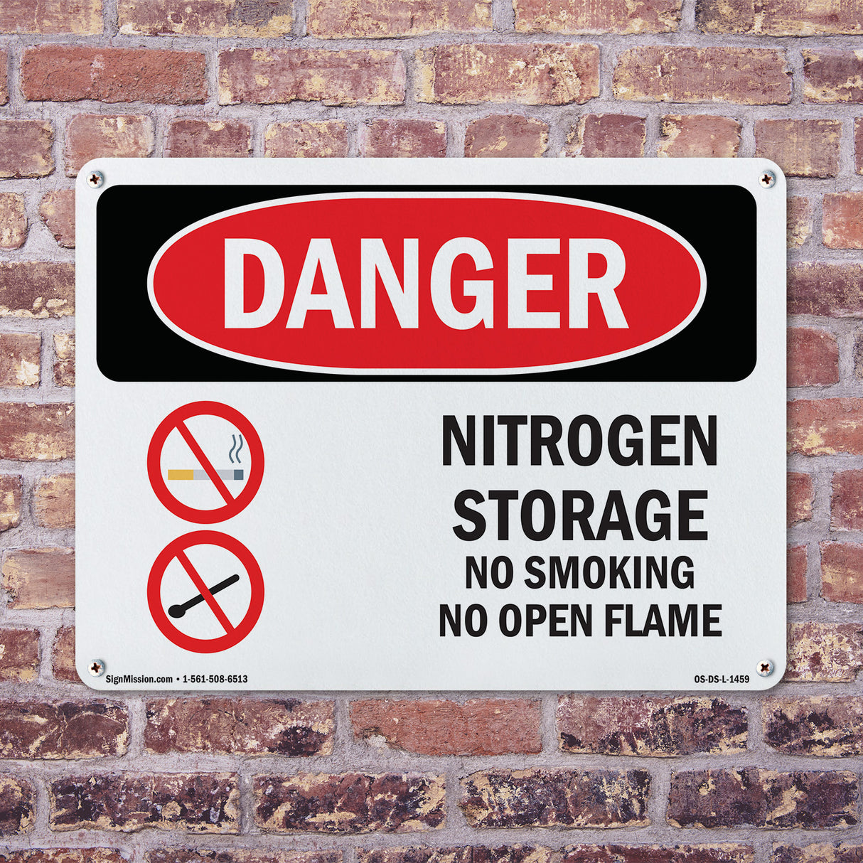 Nitrogen Storage No Smoking No Open Flame
