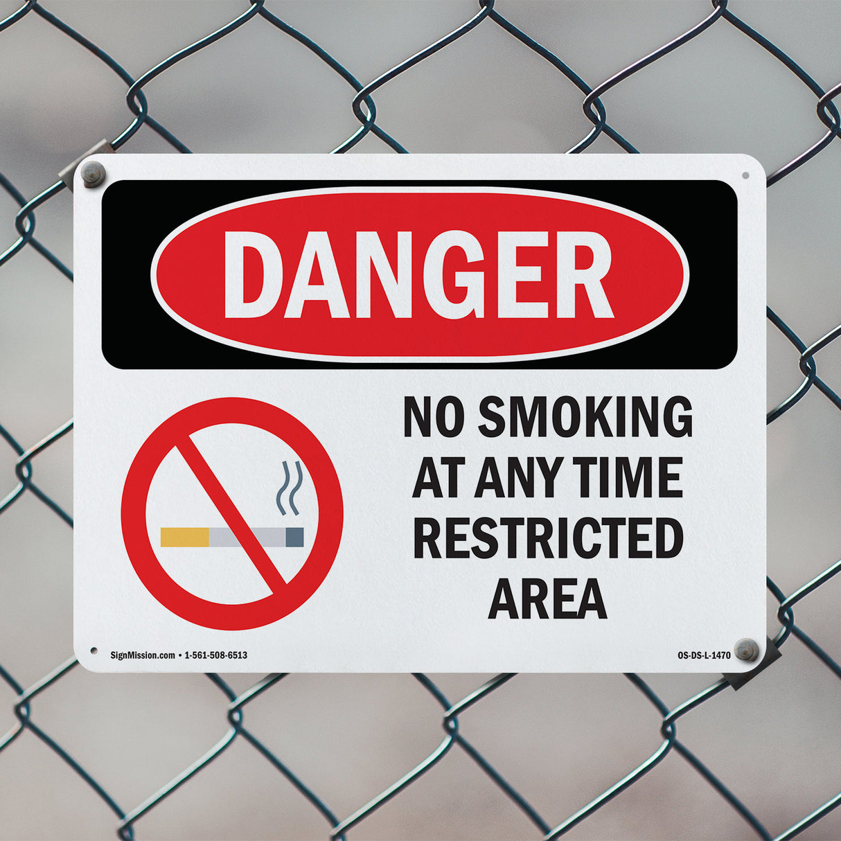 No Smoking At Any Time Restricted Area