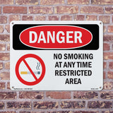 No Smoking At Any Time Restricted Area
