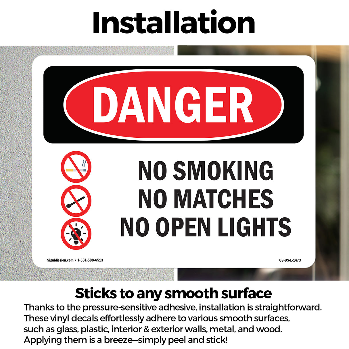 No Smoking No Matches No Open Lights