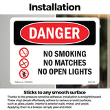 No Smoking No Matches No Open Lights