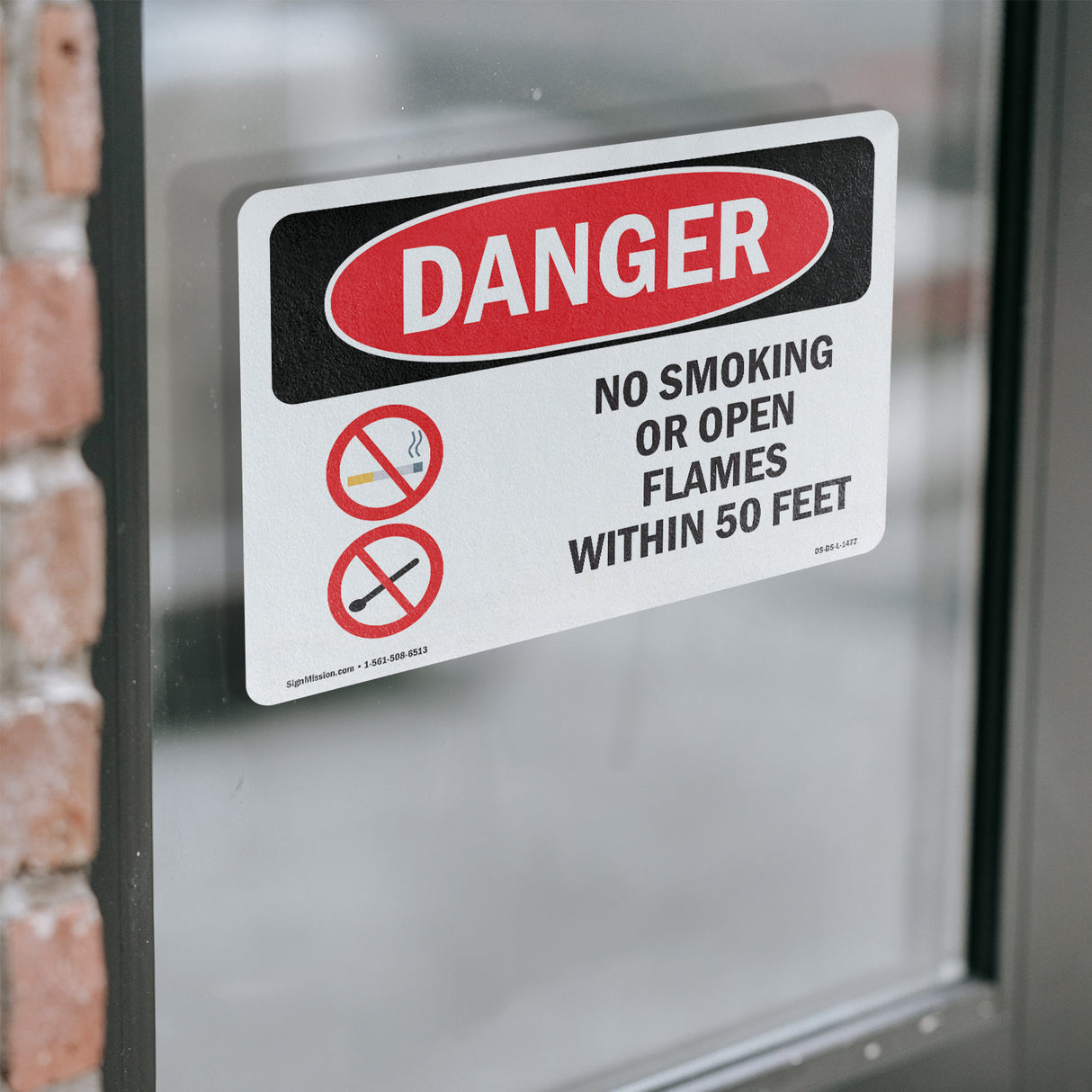 No Smoking Or Open Flames Within 50 Feet