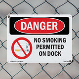 No Smoking Permitted On Dock