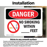 Custom No Smoking Within - Feet