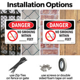 Custom No Smoking Within - Feet