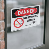 Custom No Smoking Within - Feet