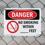 Custom No Smoking Within - Feet