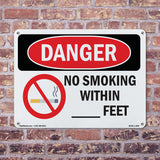 Custom No Smoking Within - Feet