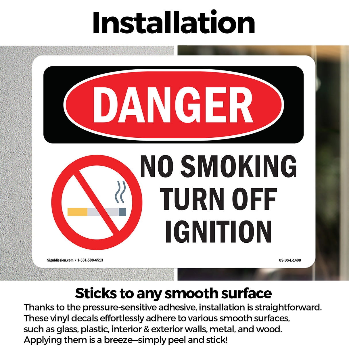 No Smoking Turn Off Ignition